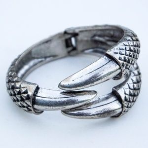 Dragon Claw Hinge Clasp Goth Cuff Bracelet